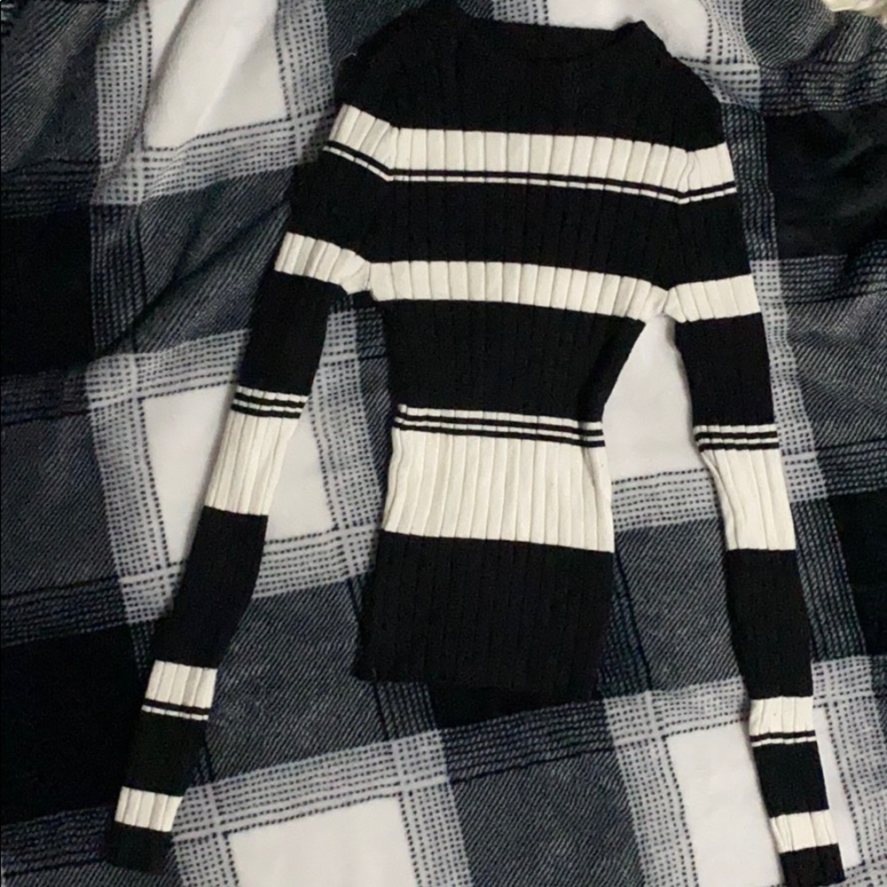 Stripe Ribbed Sweater
